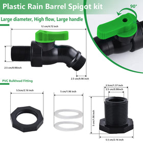 LUOFANT leak-proof spigot with silicone gasket sealing