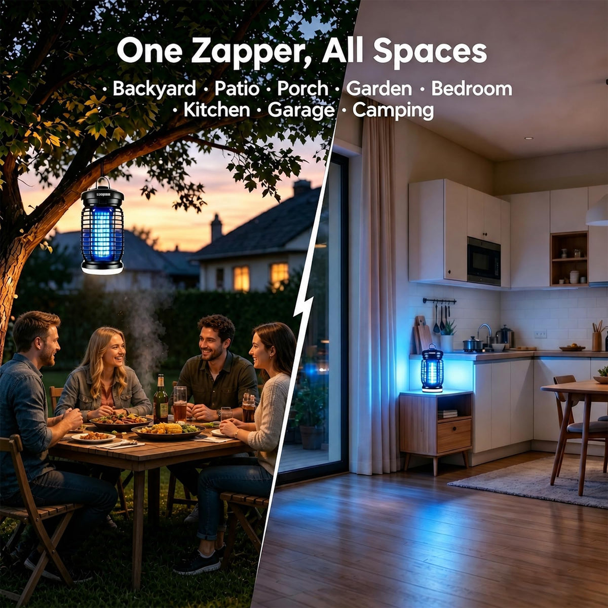 LUOJIBIE 4200V zap delivers instant pest elimination without swatting