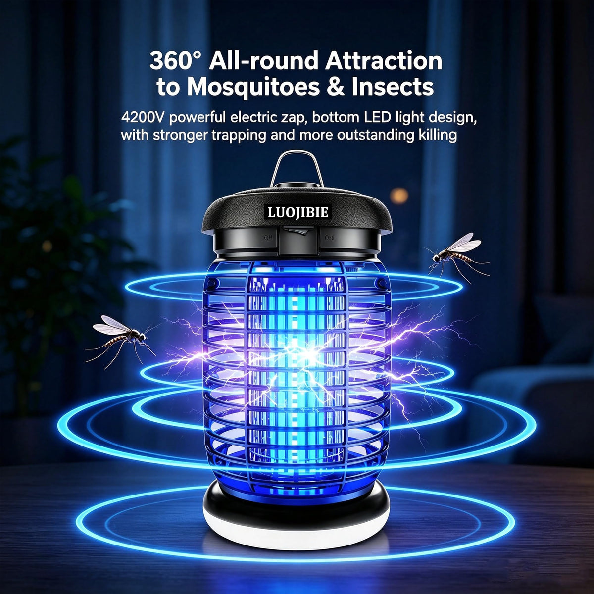 IPX4 waterproof housing withstands rain while you relax on the patio