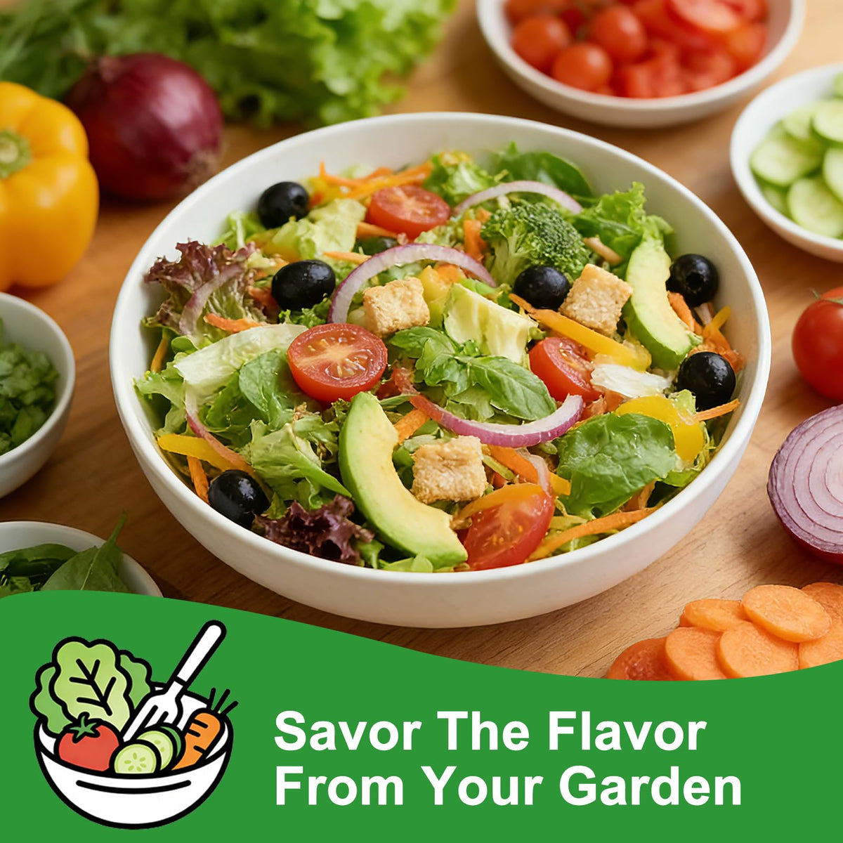 LUOJIBIE Red leaf lettuce seeds for colorful, nutritious plates.