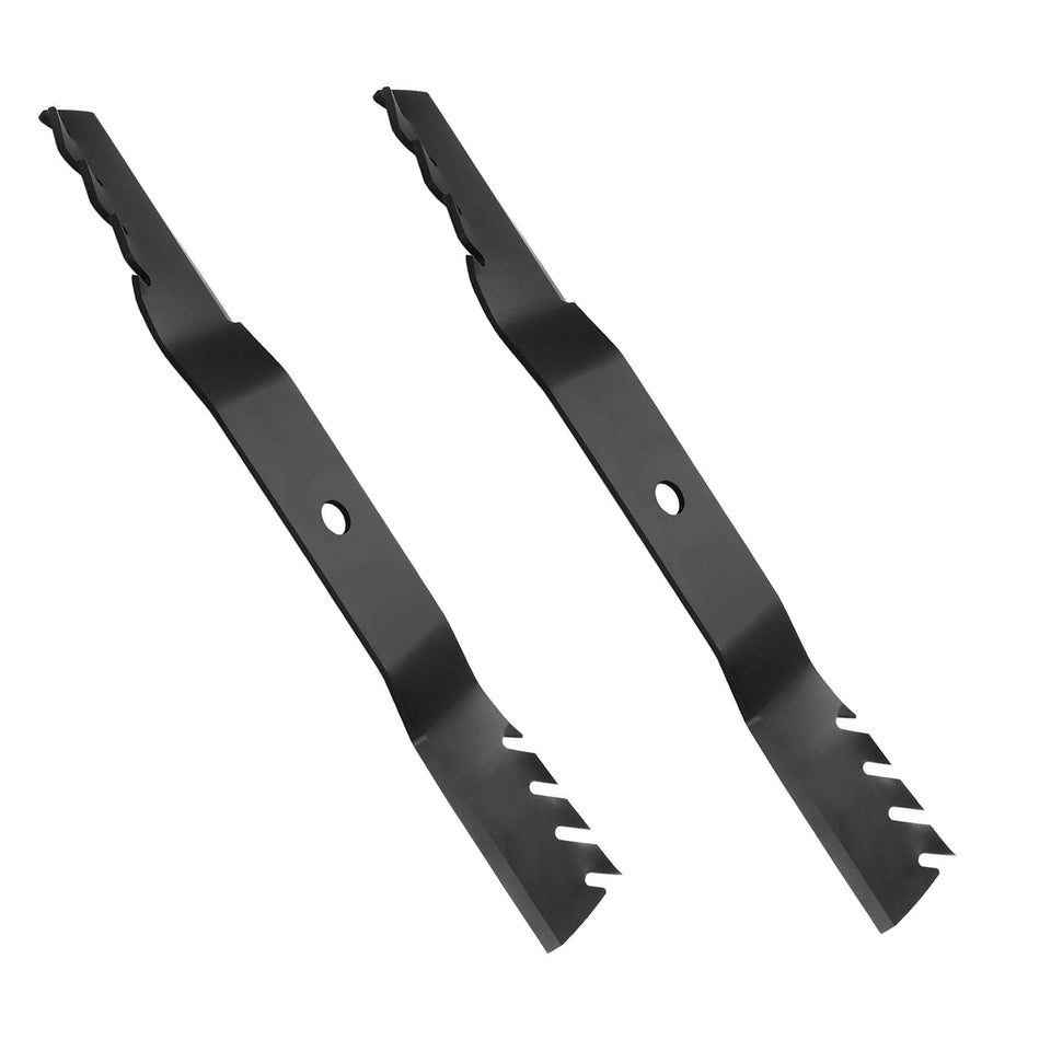 Luojiedejinbiao M170642 mulching blades edge close-up for sharp cuts.