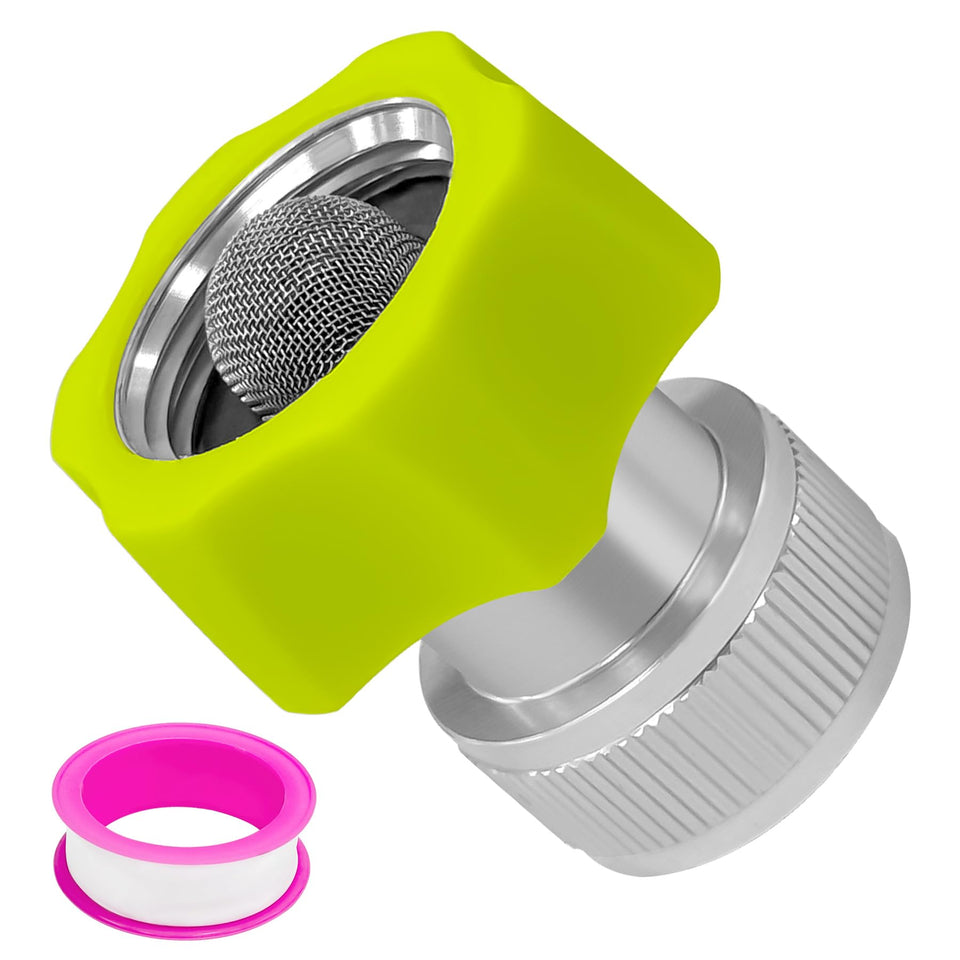 Luojiedejinbiao SPX-AGHA 3/4-inch hose adapter showing universal compatibility for pressure washers.