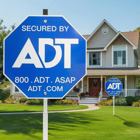 LUOYKOIFY ADT-style security sign 28-inch yard sign deters intruders at a glance