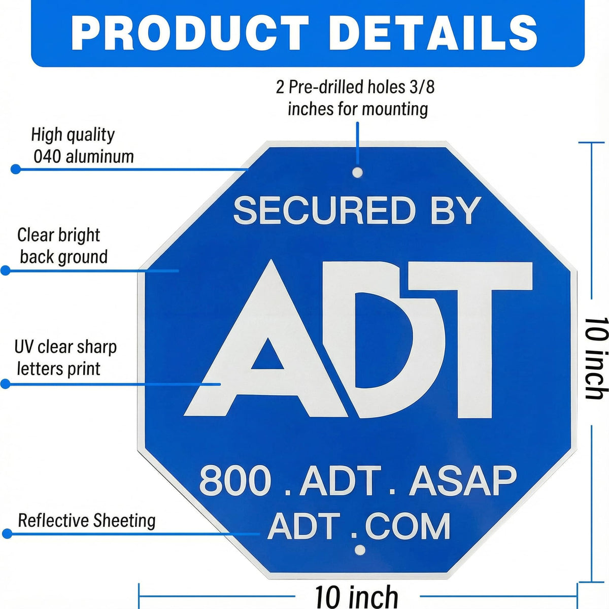 LUOYKOIFY window stickers boost deterrence and visibility on glass.