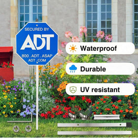 LUOYKOIFY weatherproof outdoor display blends with yard scenery while signaling protection