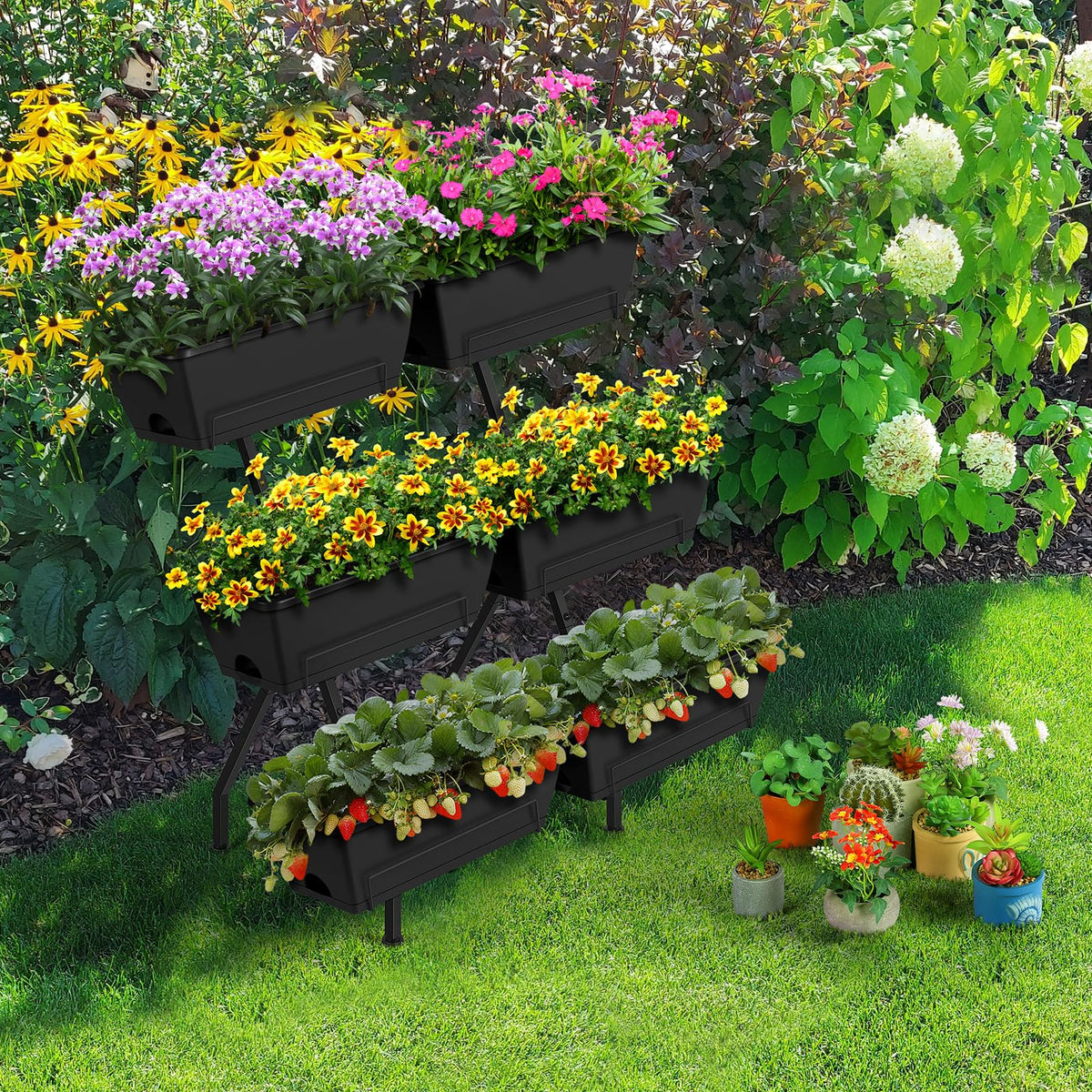Luplom outdoor balcony garden arrangement on a compact patio