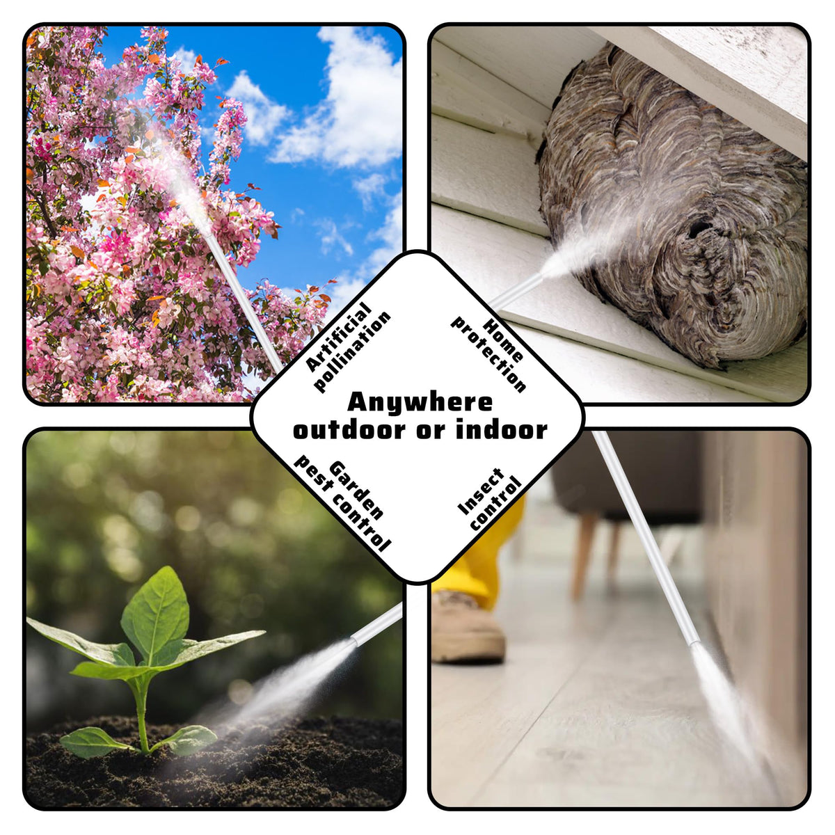 LURKA compatible with diatomaceous earth and delta dust powders for effective coverage.
