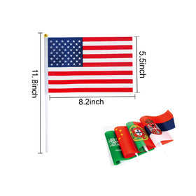 LUSEOAN 226-country flags on sticks—easy setup for ceremonies and celebrations.