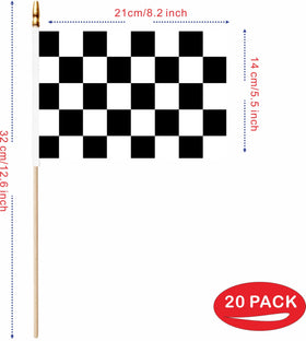LUSEOAN bright colorfast checkered flag ready for outdoor use