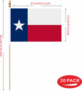 LUSEOAN Texas flag mini-stick on desk for patriotic display.