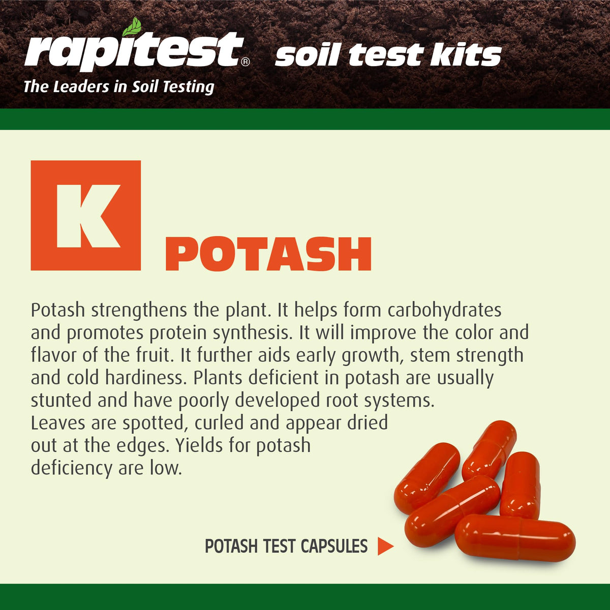 Luster Leaf Rapitest color comparator aids easy color-based soil analysis.