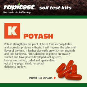 Luster Leaf Rapitest color comparator aids easy color-based soil analysis.