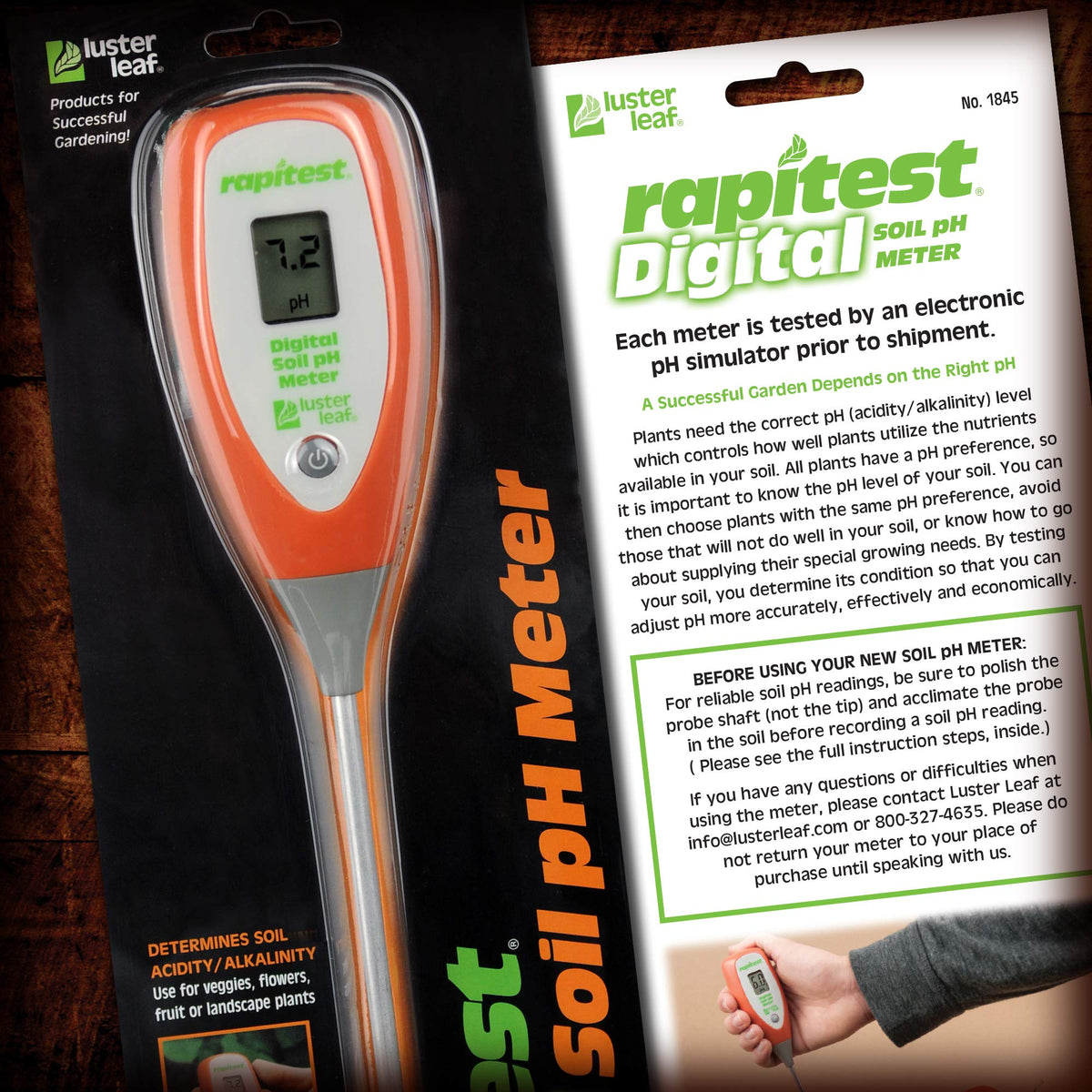 Luster Leaf Rapitest in-soil testing for accurate readings