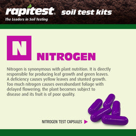 Luster Leaf Rapitest phosphorus test guiding nutrient planning for blooms.