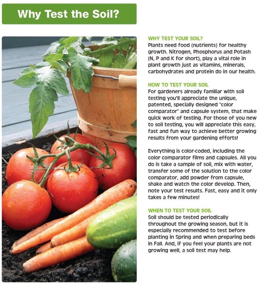 Luster Leaf Rapitest sample collection tool for tidy soil sampling.