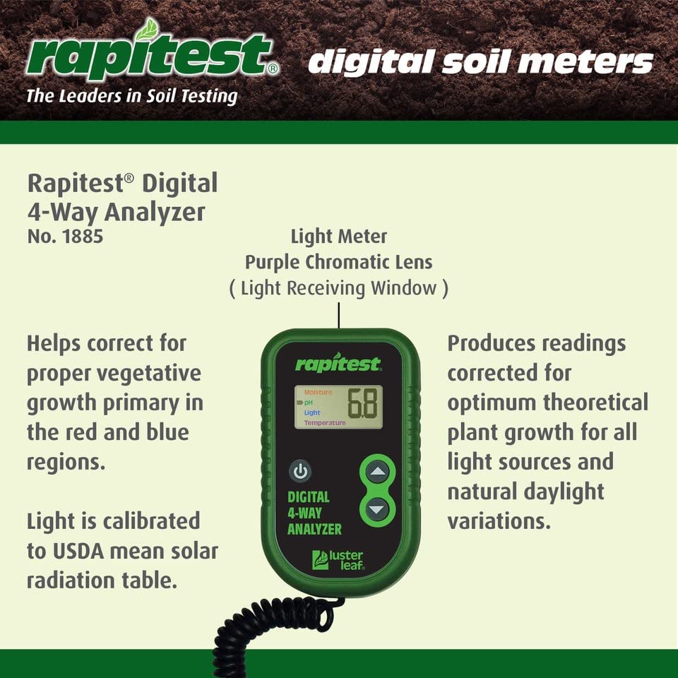 Luster Leaf Rapitest temperature readout guides planting timing