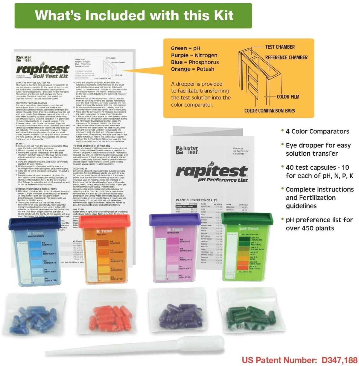 Luster Leaf Rapitest water extraction step for efficient prep.