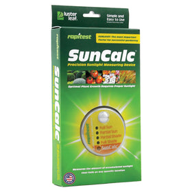 Luster Leaf SunCalc full sun reading for optimal plant placement