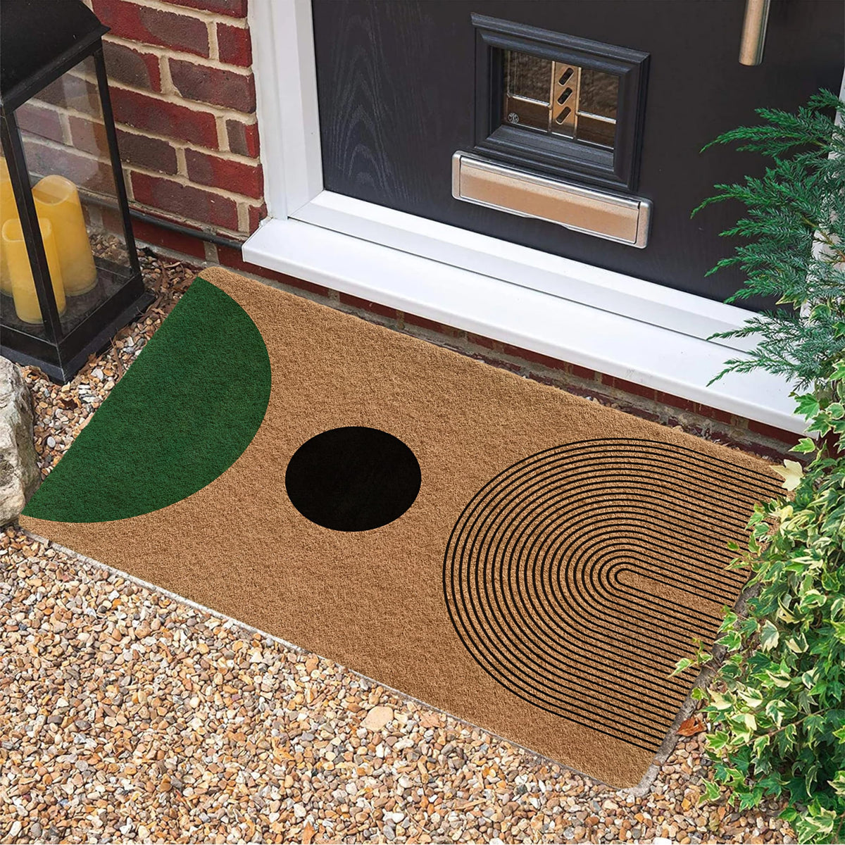 Luvadian door mat close-up texture showing durable, quick-drying surface for busy entries.