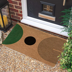 Luvadian door mat close-up texture showing durable, quick-drying surface for busy entries.