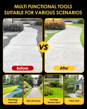 Luvenia solid steel edger construction built for durability