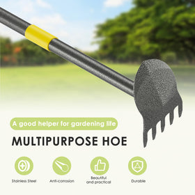 Luvenia Garden Hoe features rust-resistant carbon steel for lasting durability