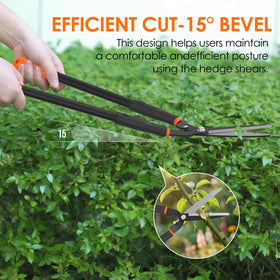 Luvenia hedge shears featuring rust-resistant coating for outdoor durability.