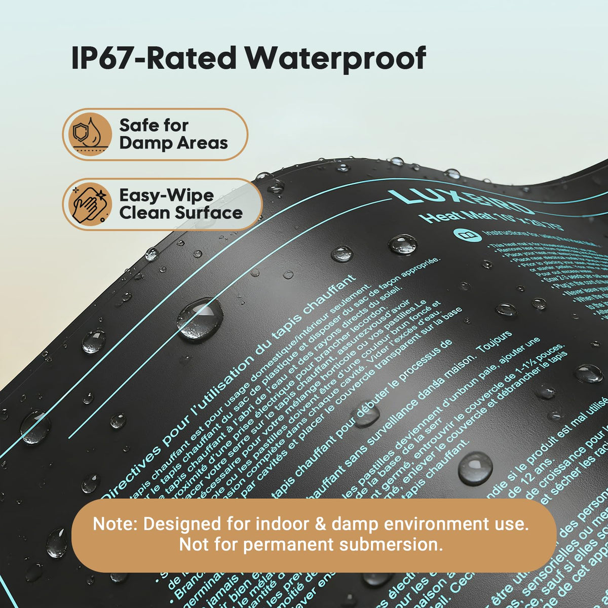 Luxbird energy-efficient 20W heat mat reduces power use while nourishing roots.