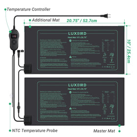 Luxbird energy-efficient mats deliver steady warmth with low power use