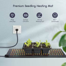 Luxbird seedling heating mat with IP67 rating for splash proof indoor use