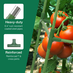 Luxdesc trellis uses a stainless core with protective coating to resist rust and weather exposure.