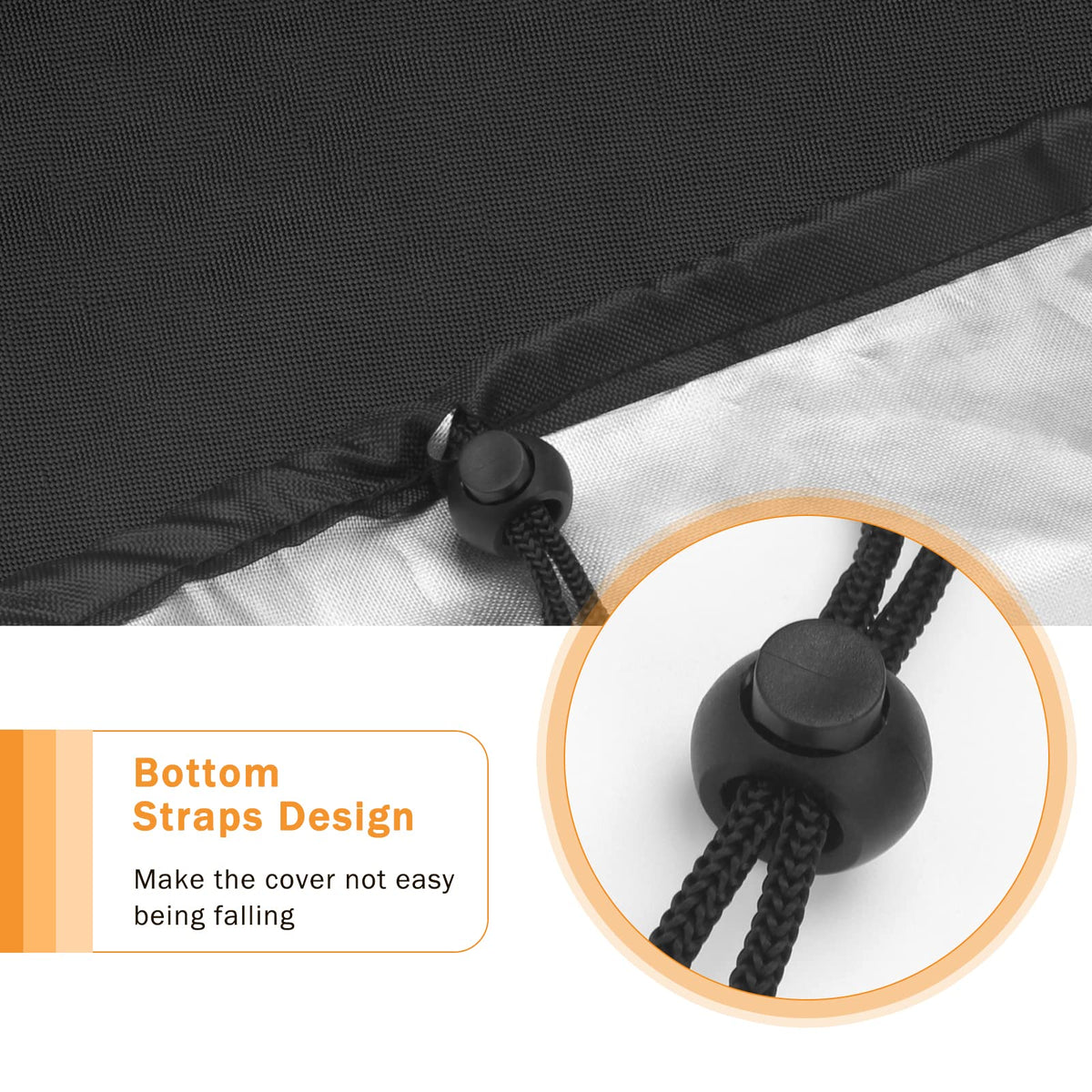 Luxiv stove cover interior silver layer enhances water resistance and durability.