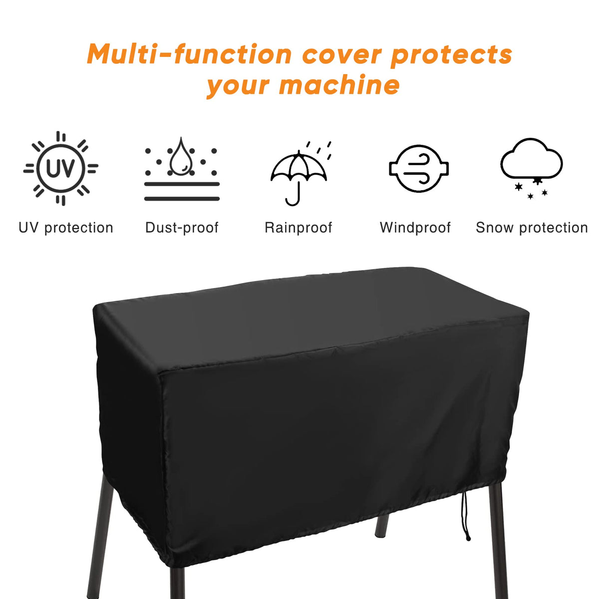 Luxiv universal-fit 2-burner stove cover fits multiple stove models.