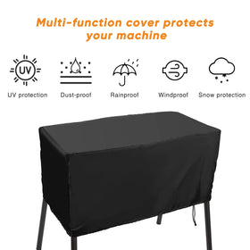 Luxiv universal-fit 2-burner stove cover fits multiple stove models.