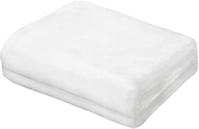 Luxiv White Bug Net 6.5 x 16 ft draped over a bed protecting crops while letting light through