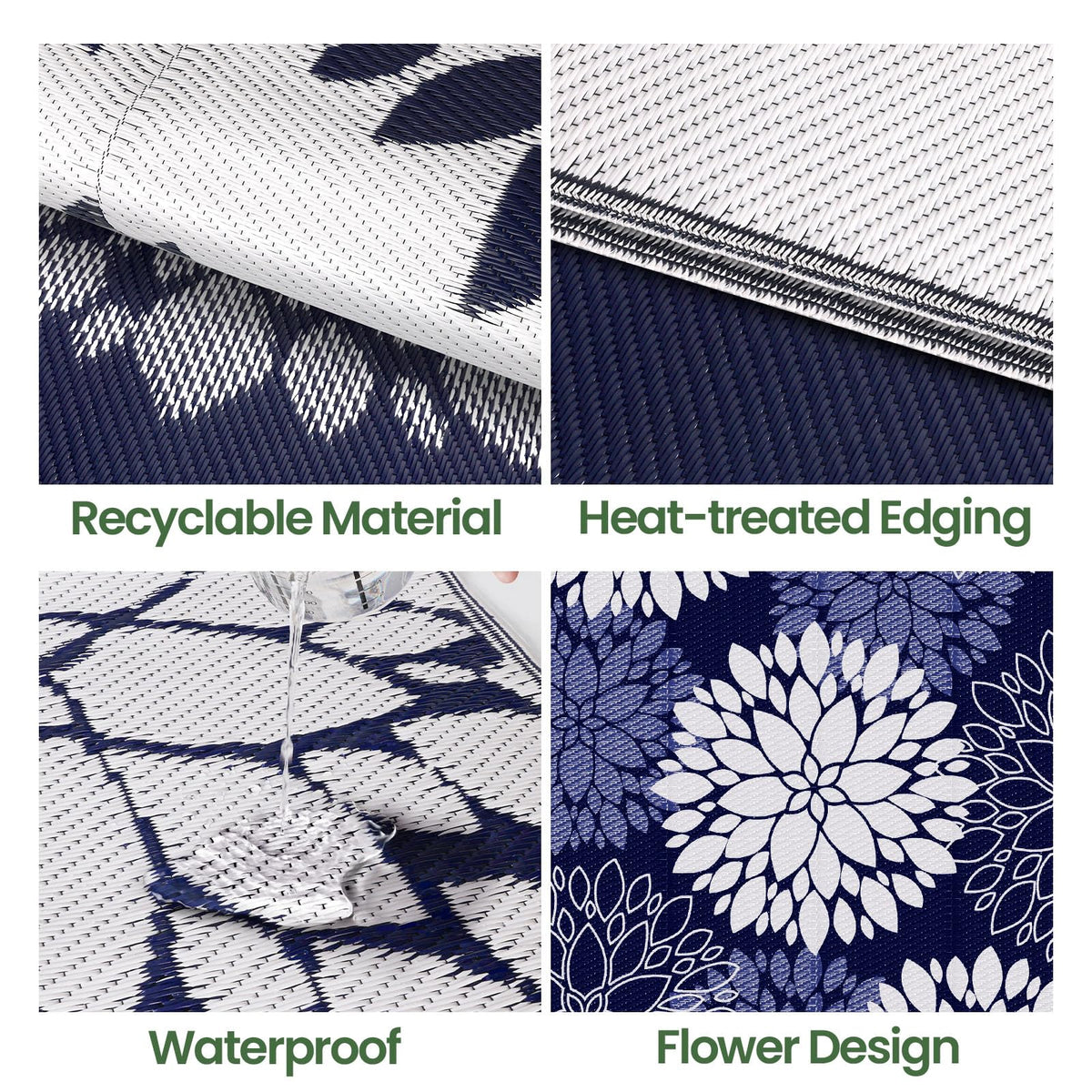 LuxStep outdoor rug beach-setup ready for picnics and seaside adventures.