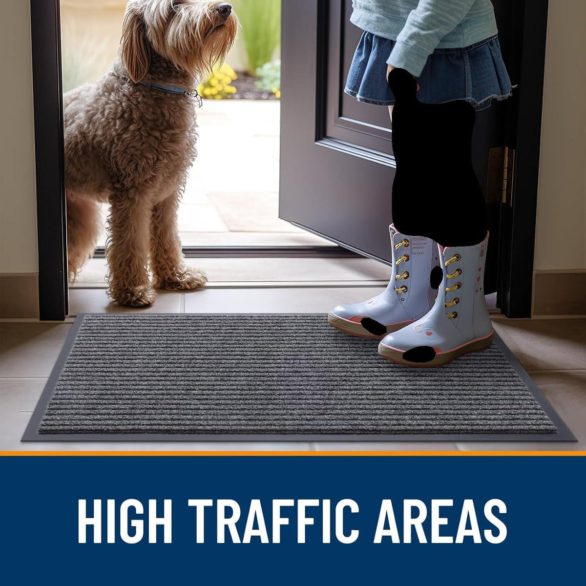 LuxUrux commercial-grade mat designed for high-traffic entrances.