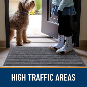 LuxUrux commercial-grade mat designed for high-traffic entrances.