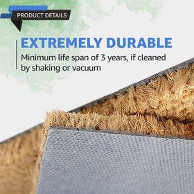 LuxUrux Hello doormat made from eco-friendly natural materials