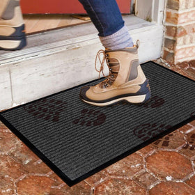 LuxUrux low-profile 1/4 inch mat fits behind low-clearance doors