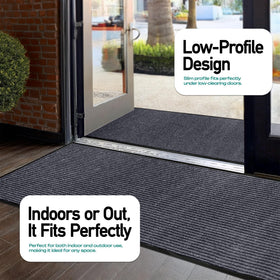 LuxUrux outdoor/indoor mat handles rain and spills with ease.