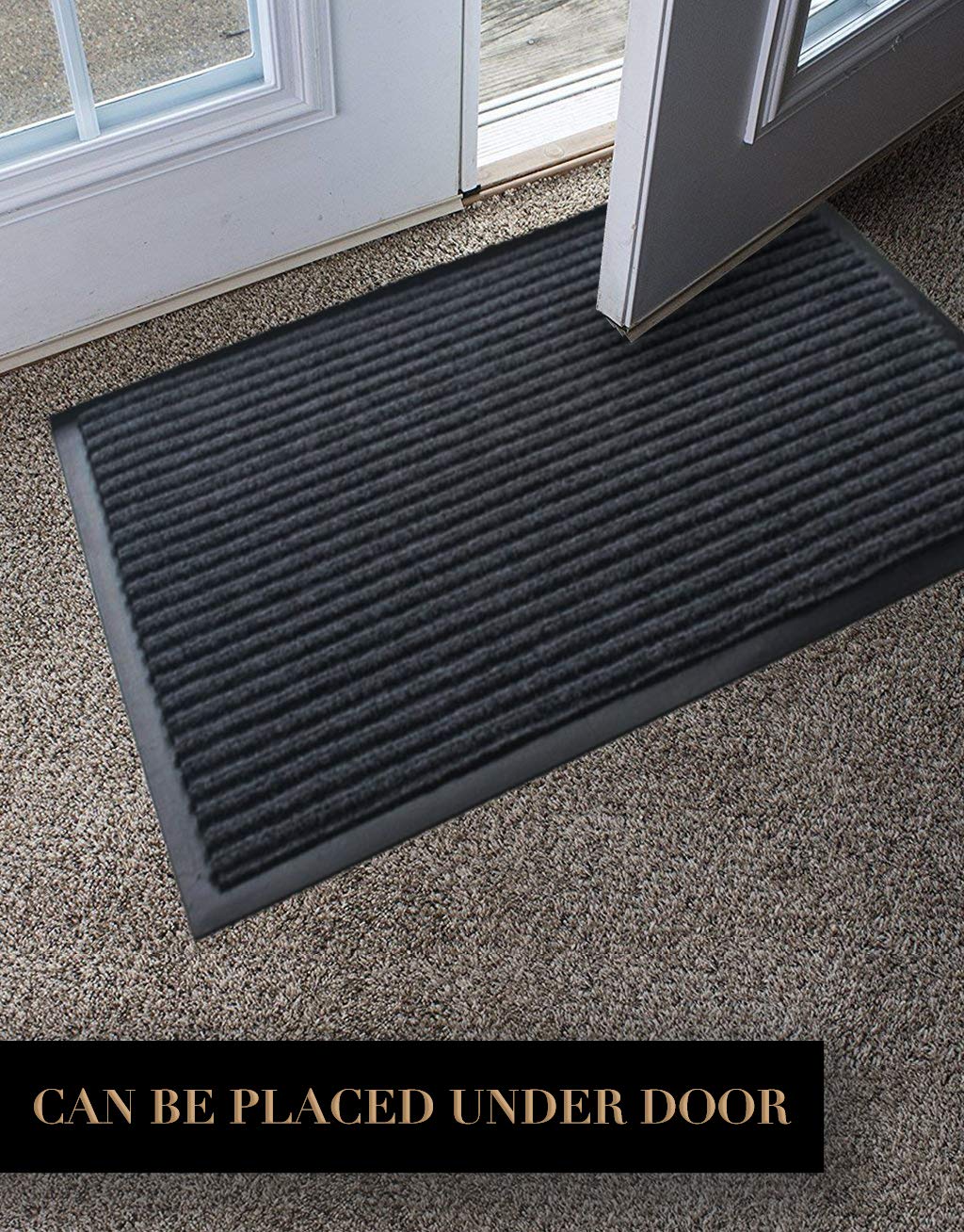 LuxUrux patterned grooves trap dirt and dry quickly