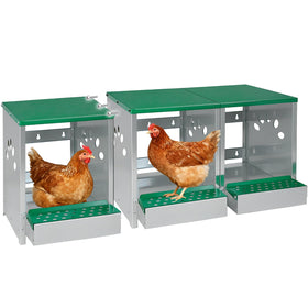 Luxurytex chicken nesting box wall mount with three compartments for easy access.