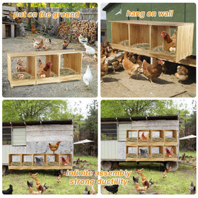 Luxurytex easy-assemble nesting box with simple screws for quick setup