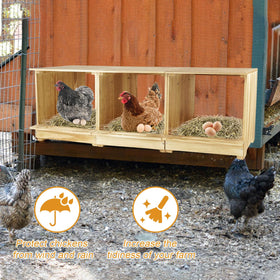 Luxurytex eggs secure perches and baffles protect eggs from rolling