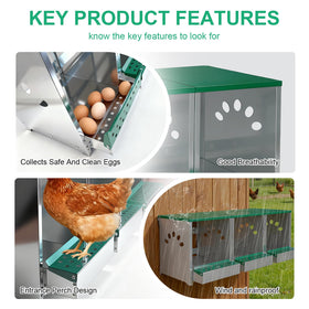 Luxurytex temperature-control metal nesting box helps maintain comfortable interior.