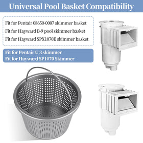 LVACODV compatibility with Pen-tair U-3 and Hayward SP1070 skimmers.