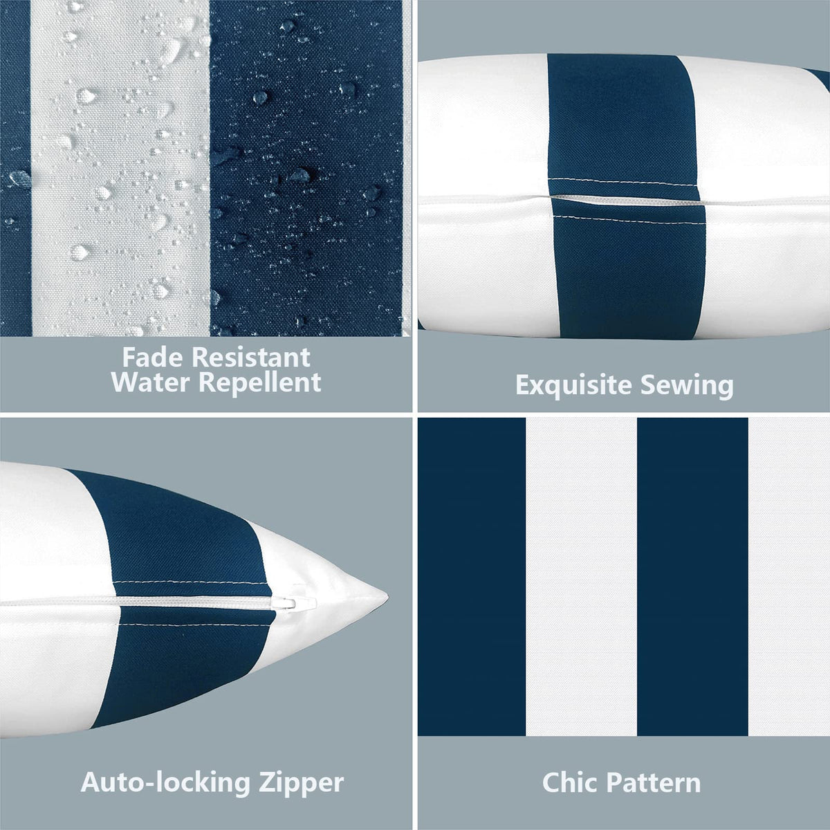 LVTXIII all-weather lumbar pillow cover preserves color under long sun exposure.
