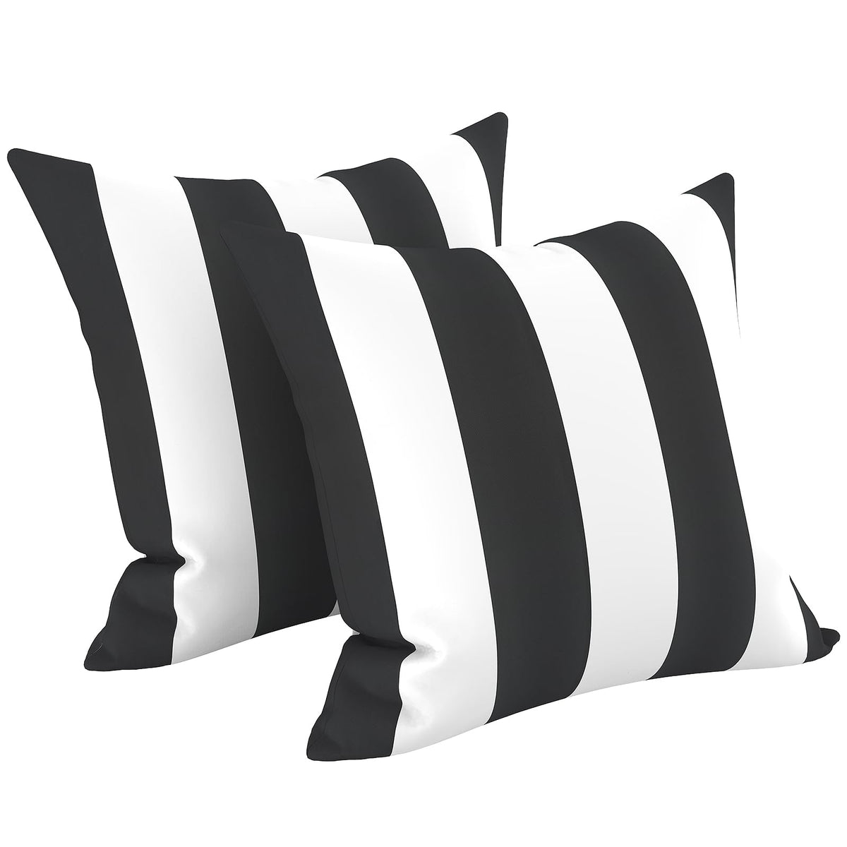 LVTXIII Cabana Black pillow pair in packaging, ready to fluff for full size.