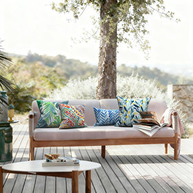 LVTXIII easy-care spot-clean fabric keeps cushions fresh.